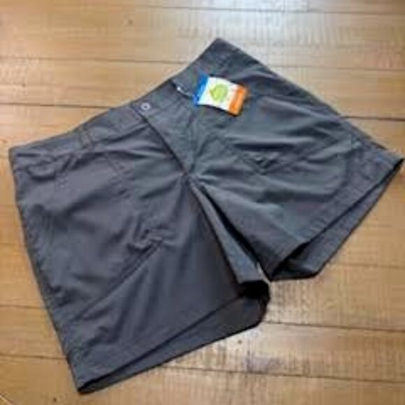 Columbia Women’s Gray Omni-Shield Hiking Shorts Size 14 Short NWT - Picture 1 of 9